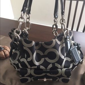 Authentic COACH signature C medium hand bag